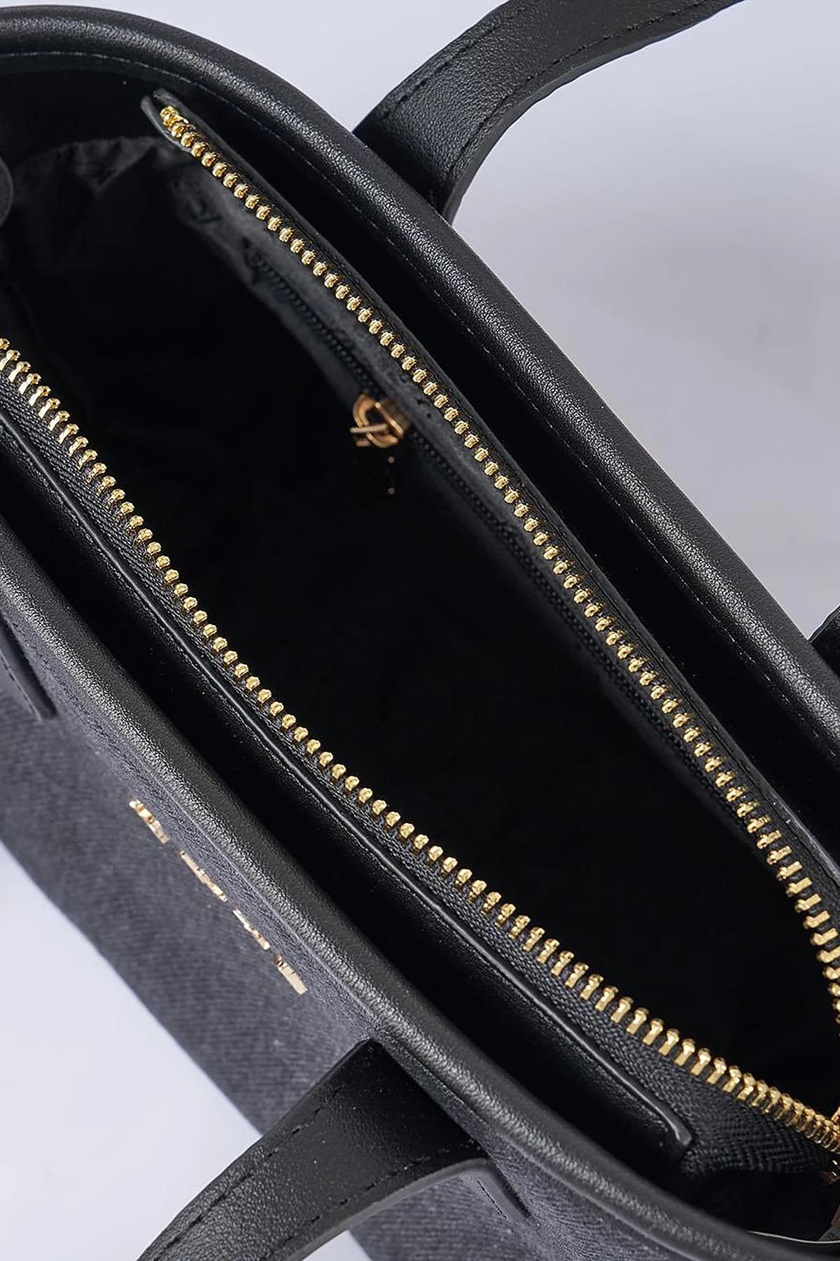 Logo Detailed Denim Bag Anthracite