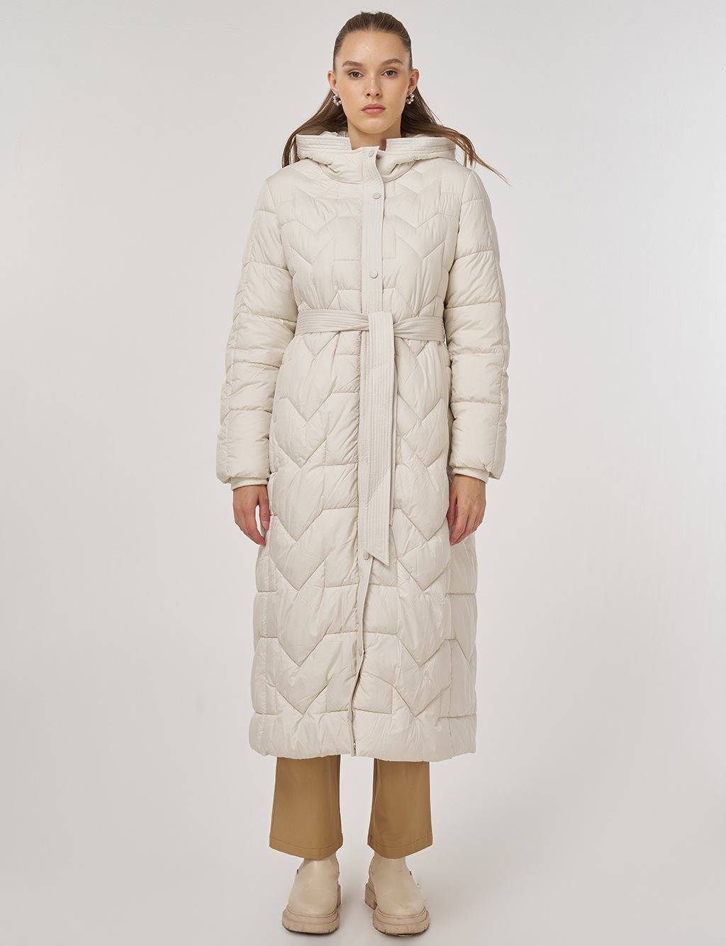 Pocket-Detail Anorak Jacket Ecru