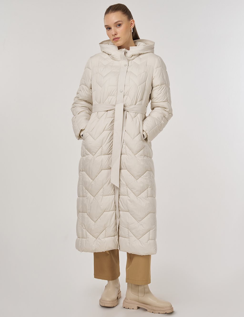 Pocket-Detail Anorak Jacket Ecru