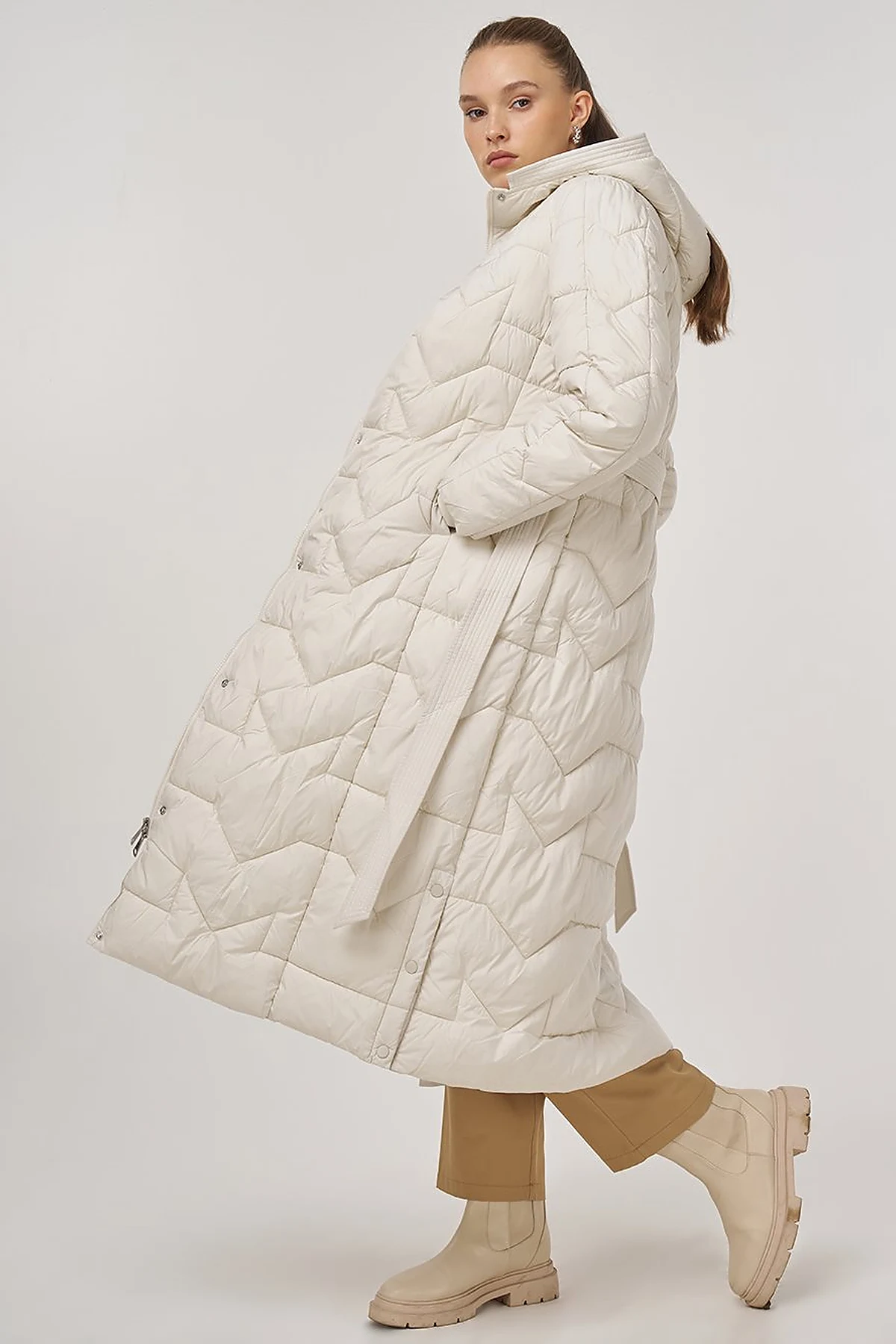 Pocket-Detail Anorak Jacket Ecru