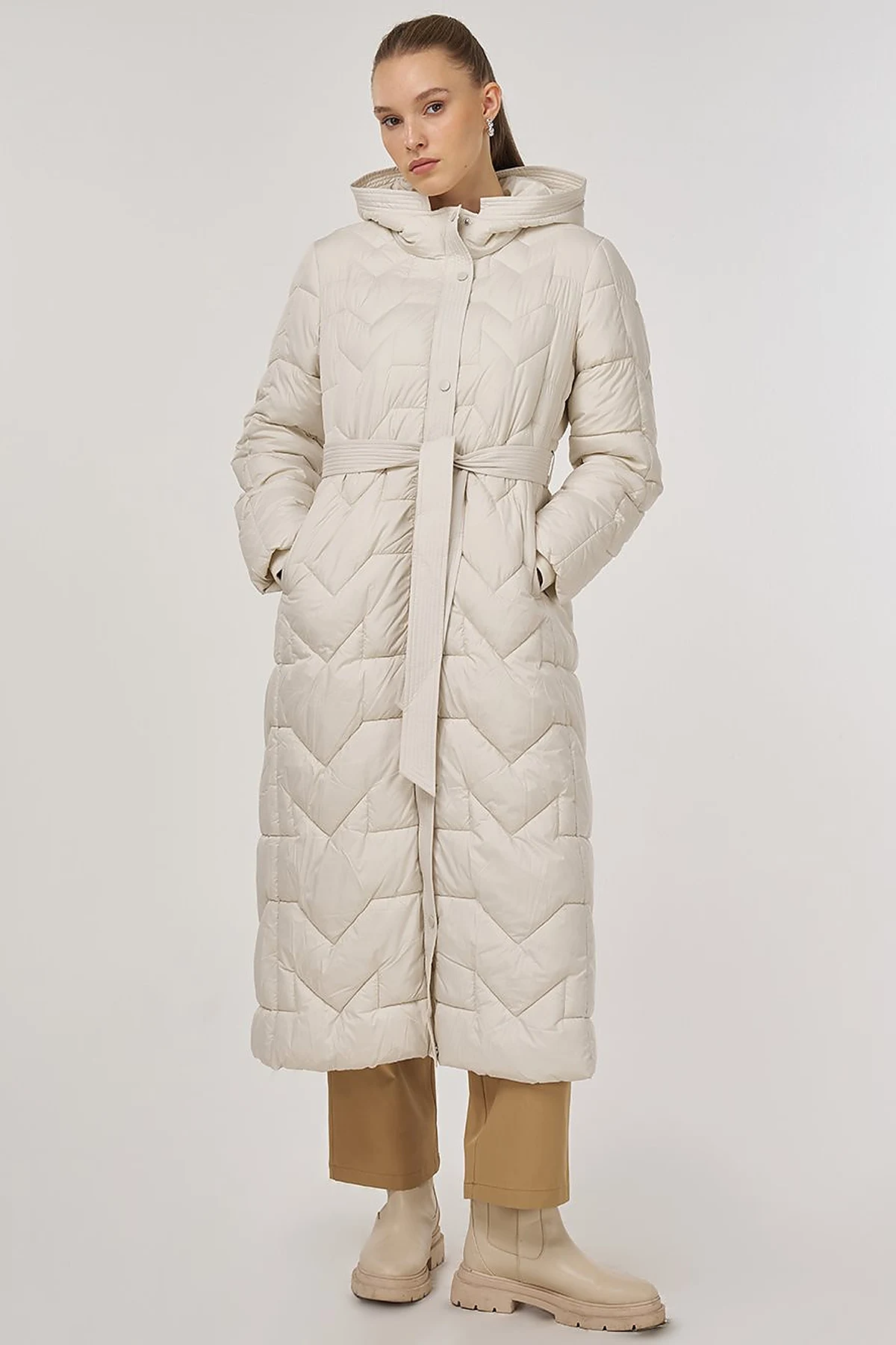 Pocket-Detail Anorak Jacket Ecru