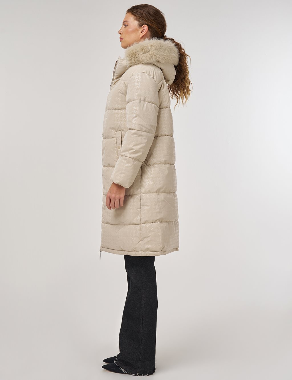 Zip-Up Anorak Jacket Stone 