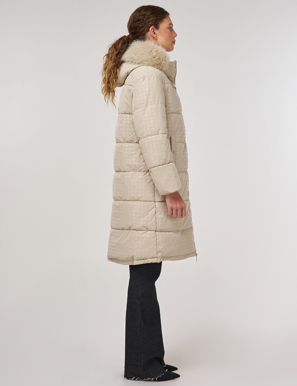 Zip-Up Anorak Jacket Stone 