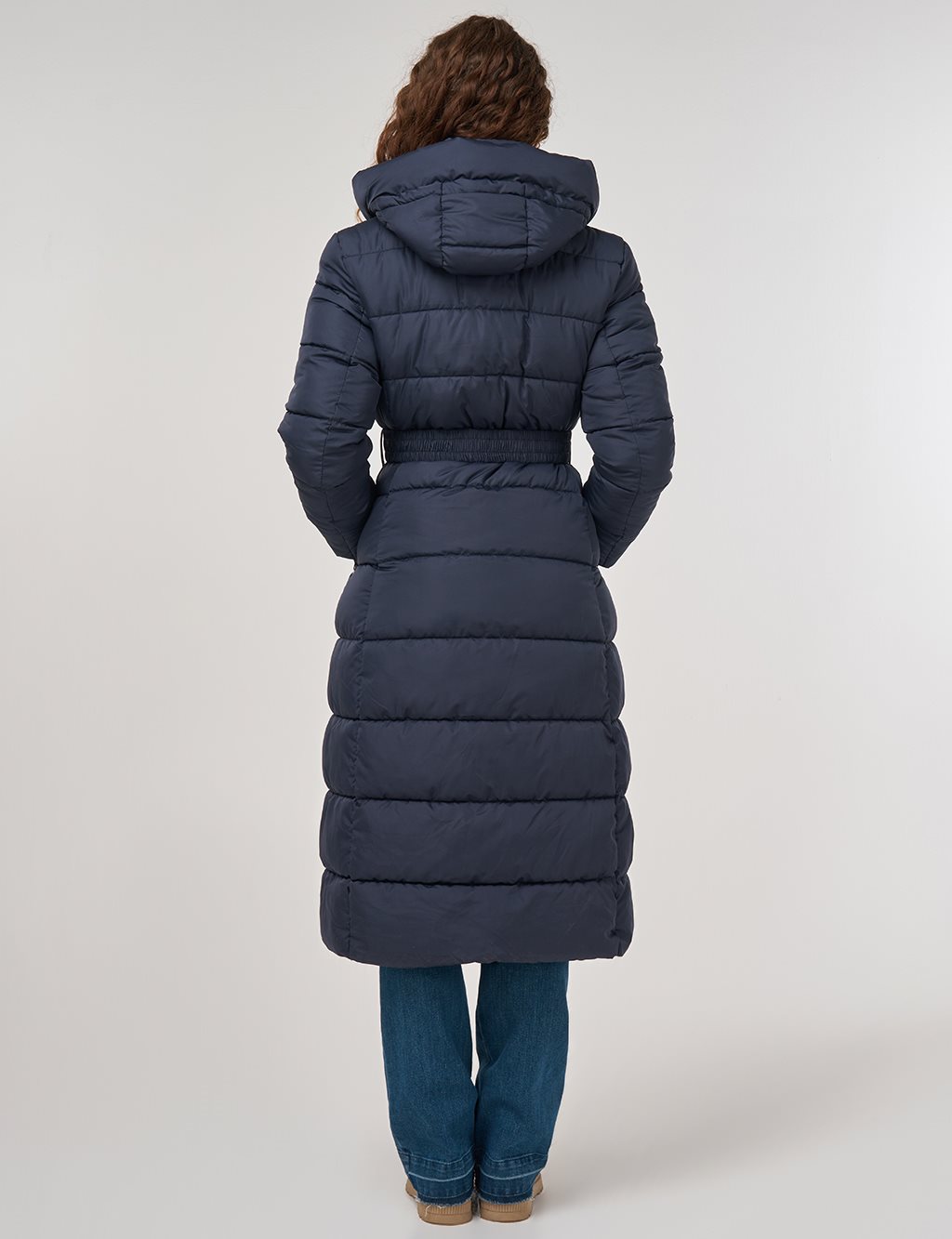 Fermuar Detaylı Anorak Mont Lacivert