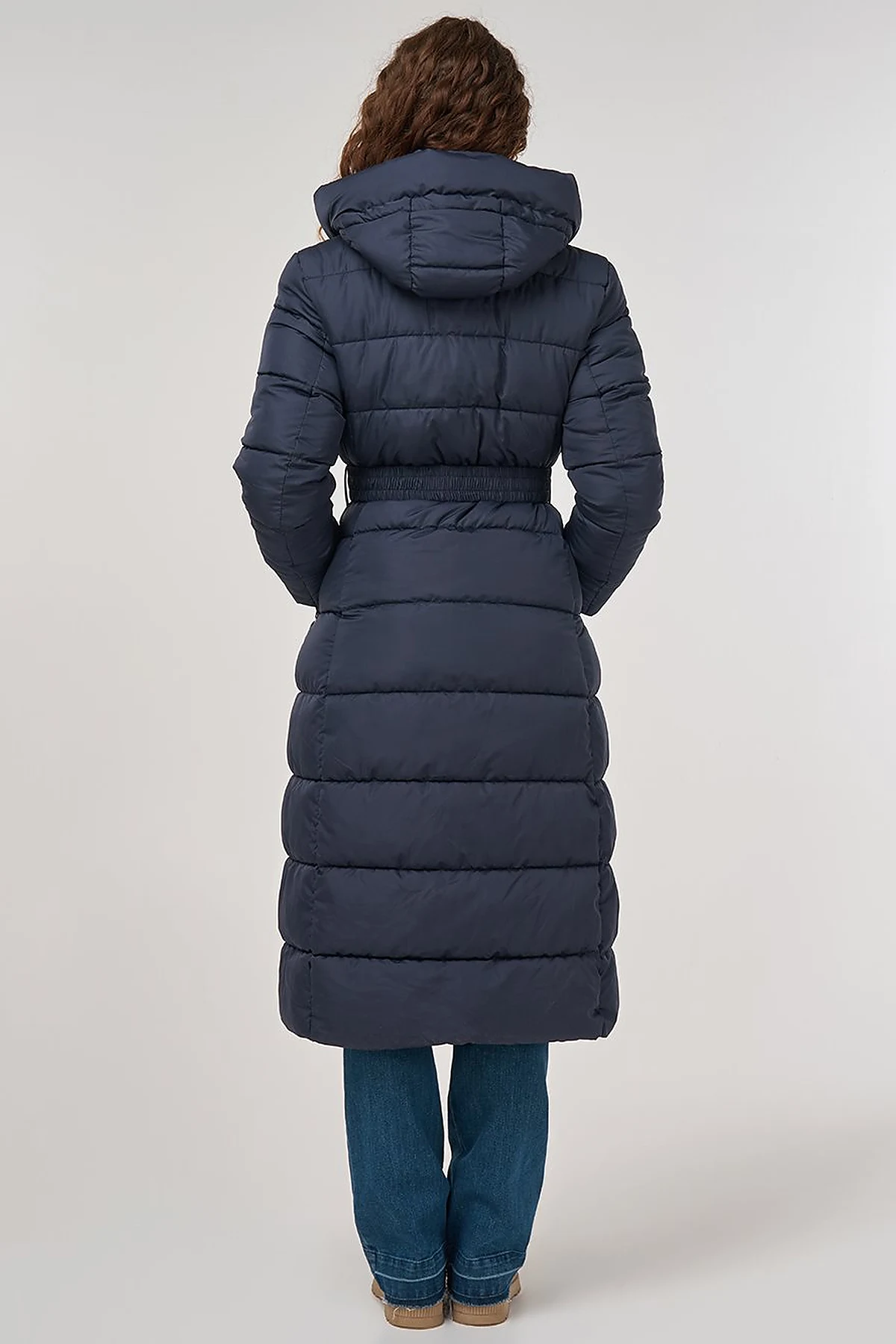 Zipper-Detail Anorak Jacket Navy 