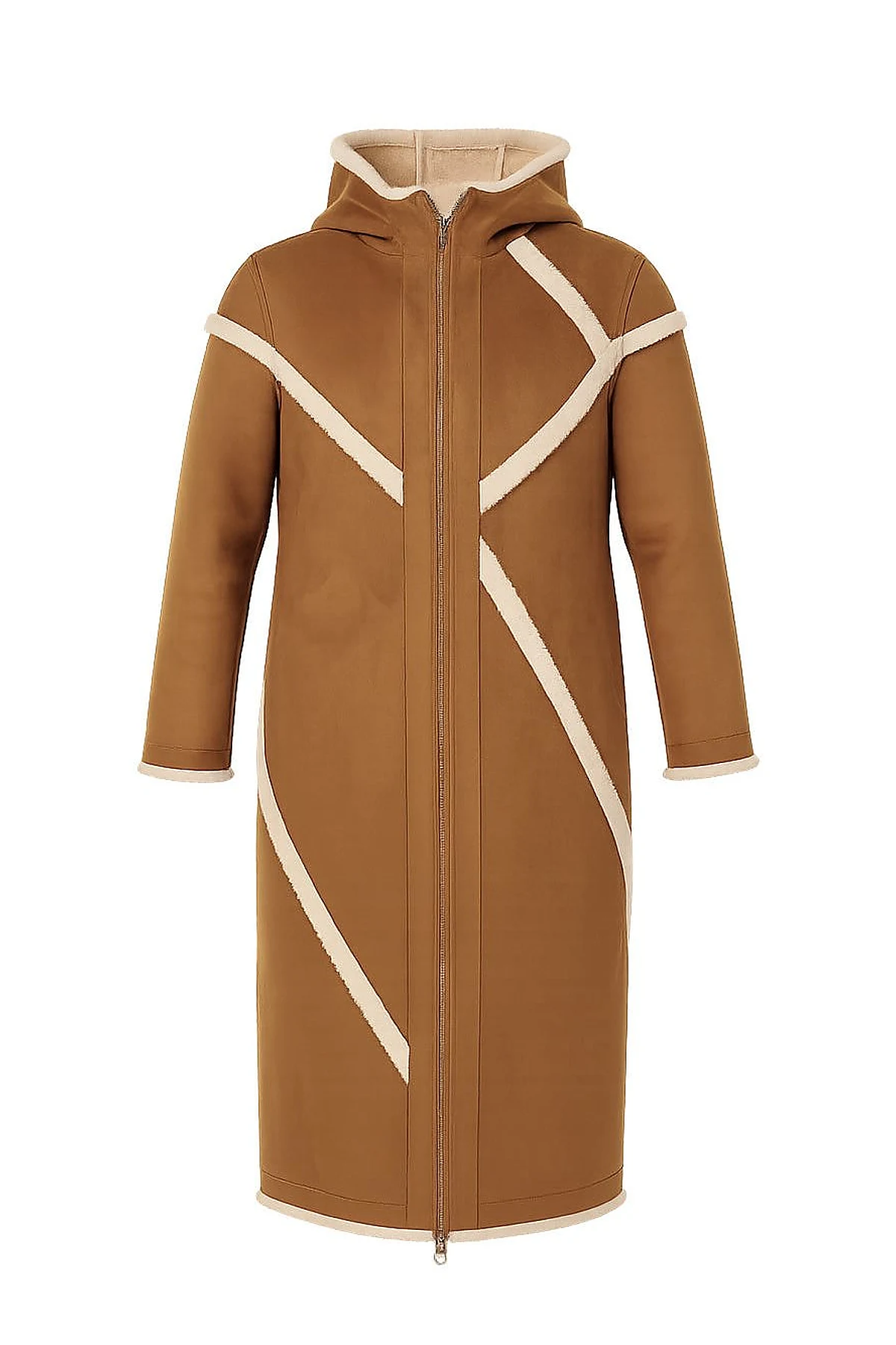 Double-Sided Plush Coat Camel