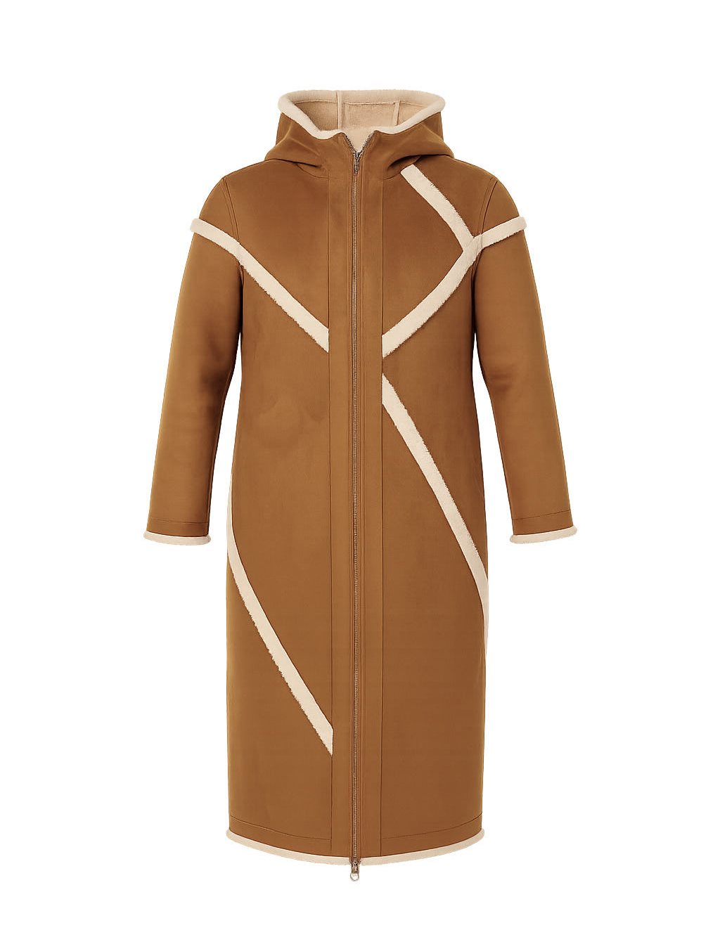 Double-Sided Plush Coat Camel