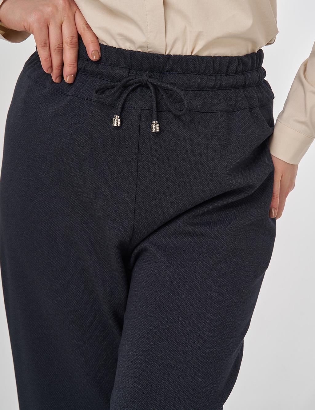 Rahat Kesim Rayon Pantolon Füme