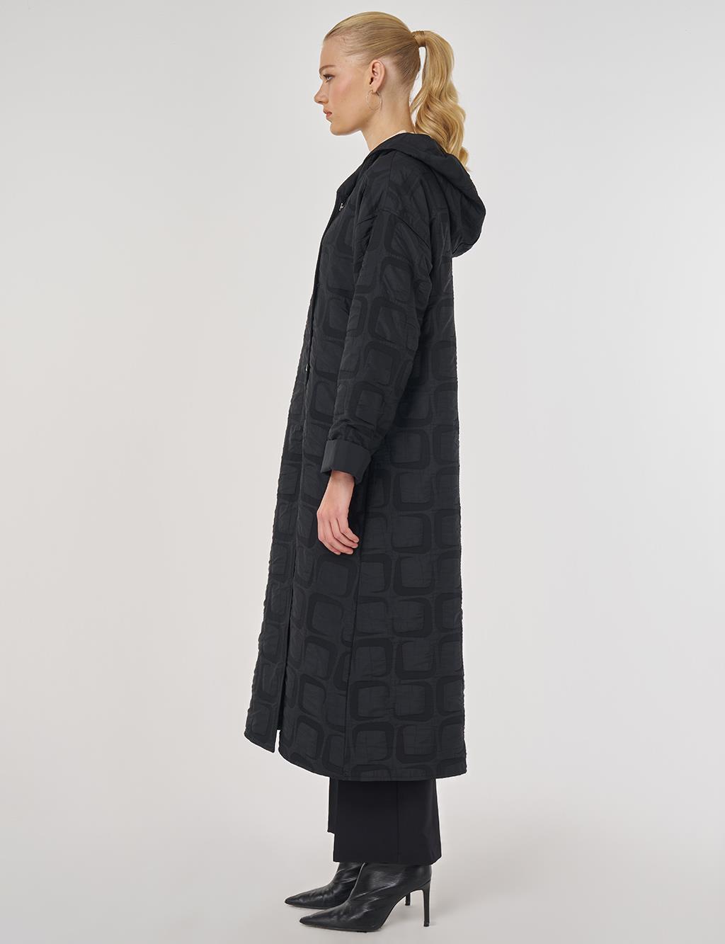 Desenli Giy Çık Siyah 