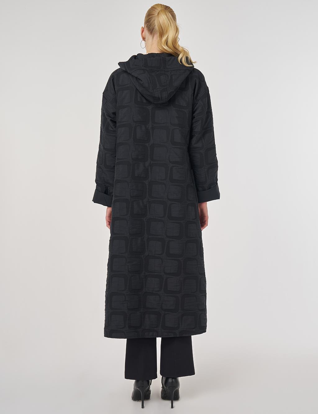 Desenli Giy Çık Siyah 