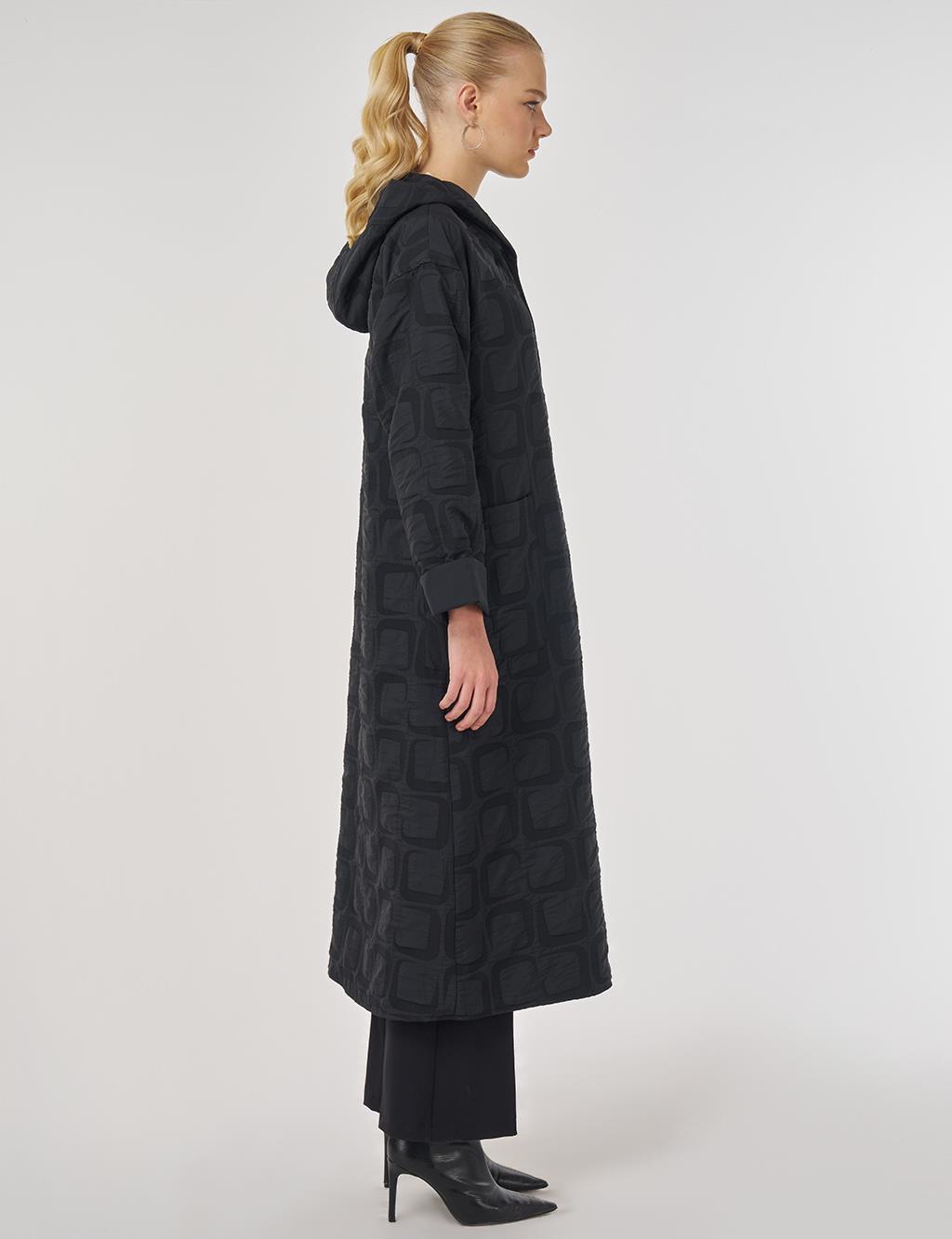 Desenli Giy Çık Siyah 