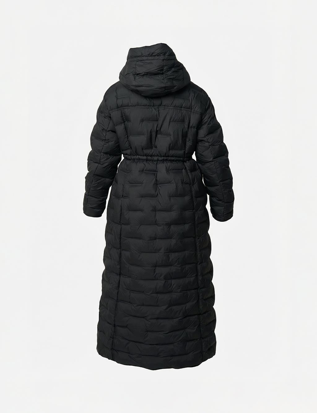 Stand Collar Anorak Coat Black