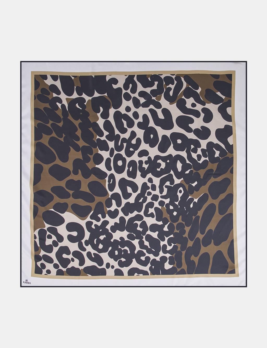 Leopard Print Scarf Green