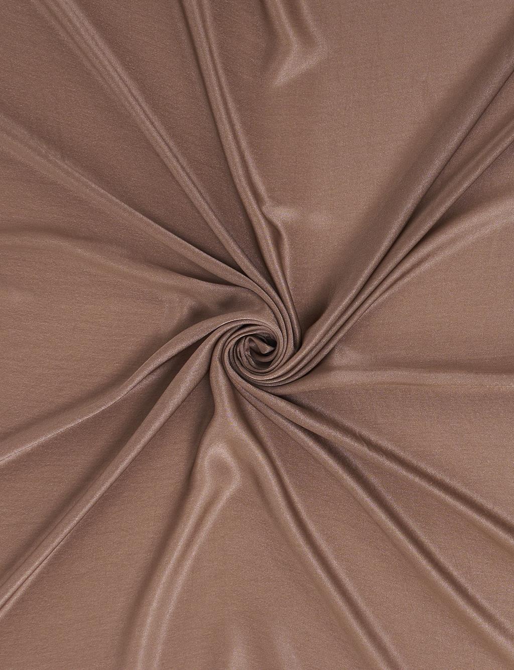 Glittery Plain Scarf in Coffee