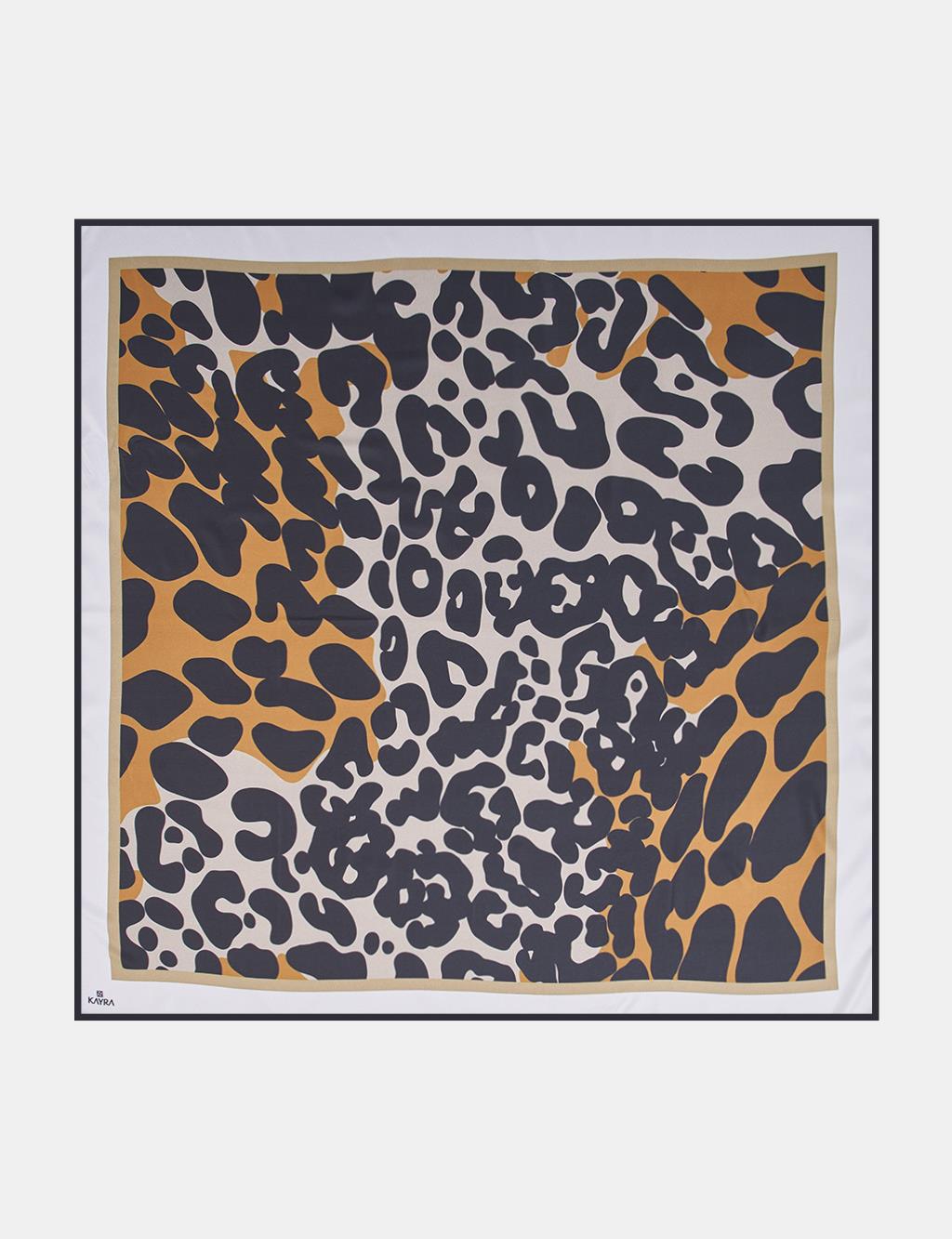 Leopard Print Scarf Cinnamon