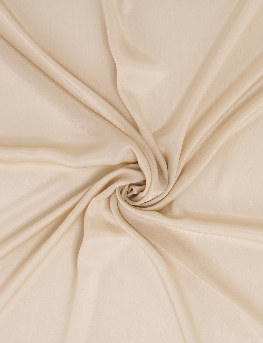 Glittery Plain Scarf in Beige