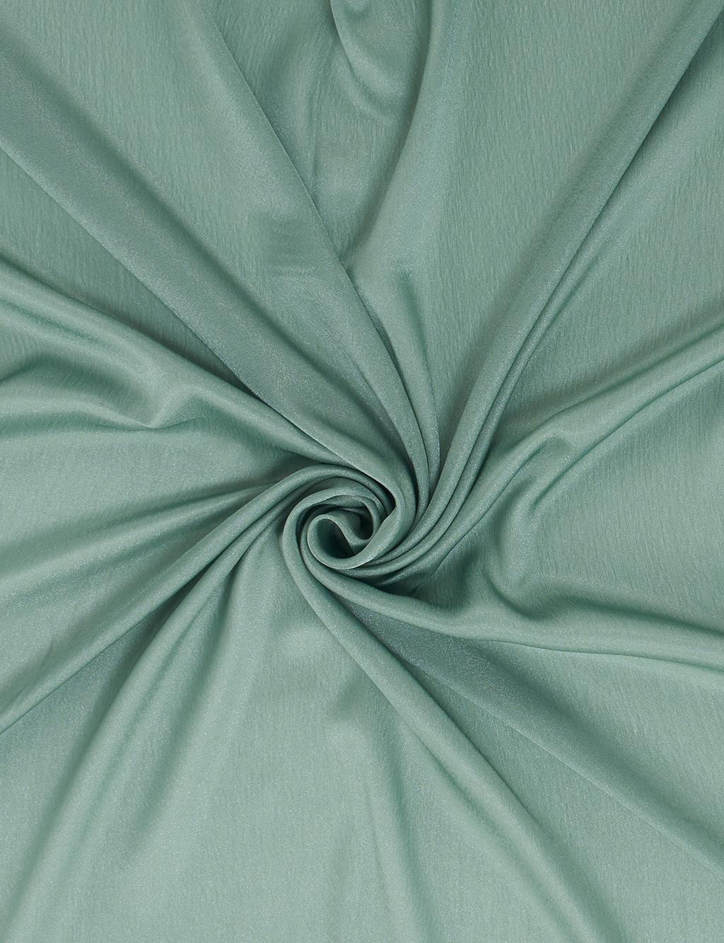 Glittery Plain Scarf in Mint