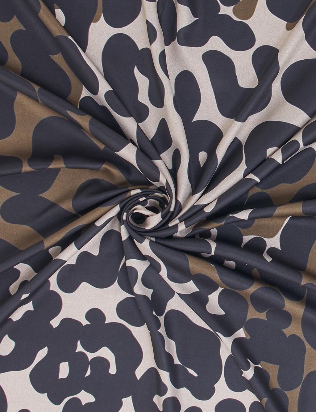 Leopard Print Scarf Green