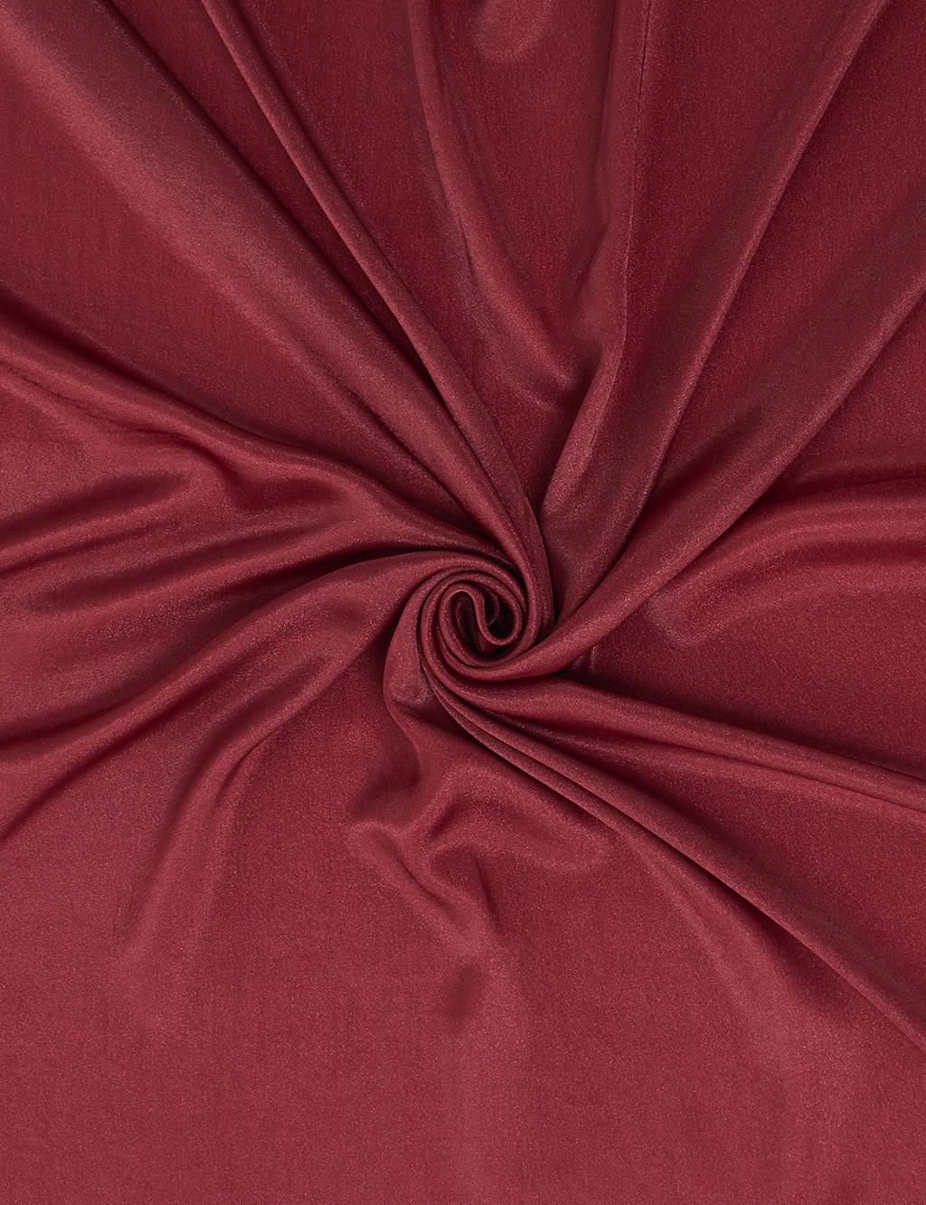 Glittery Plain Scarf in Cherry