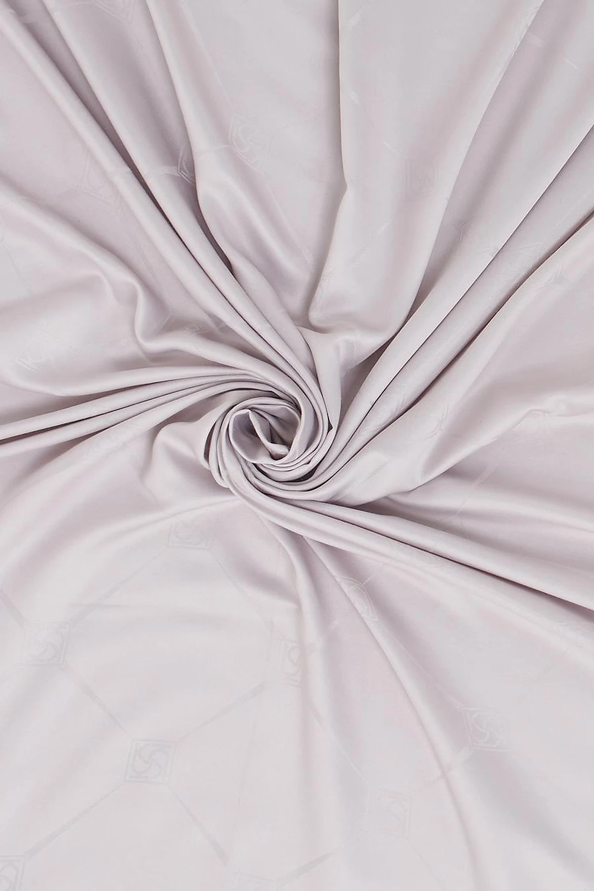 Square Pattern Silk Scarf in Gray