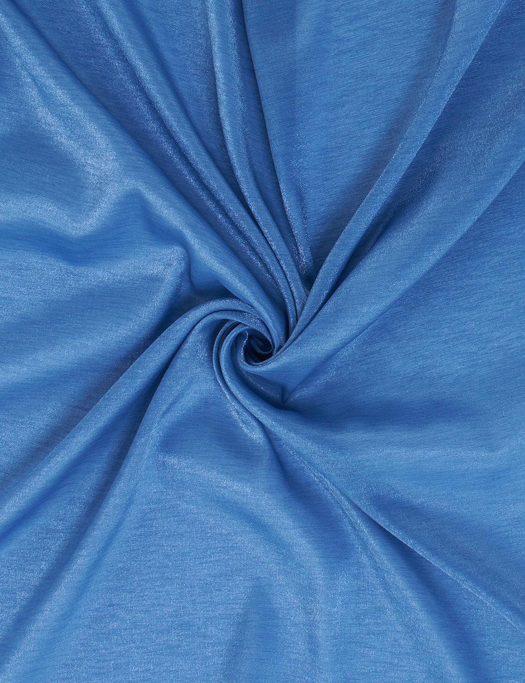 Jacquard Plain Scarf in Indigo