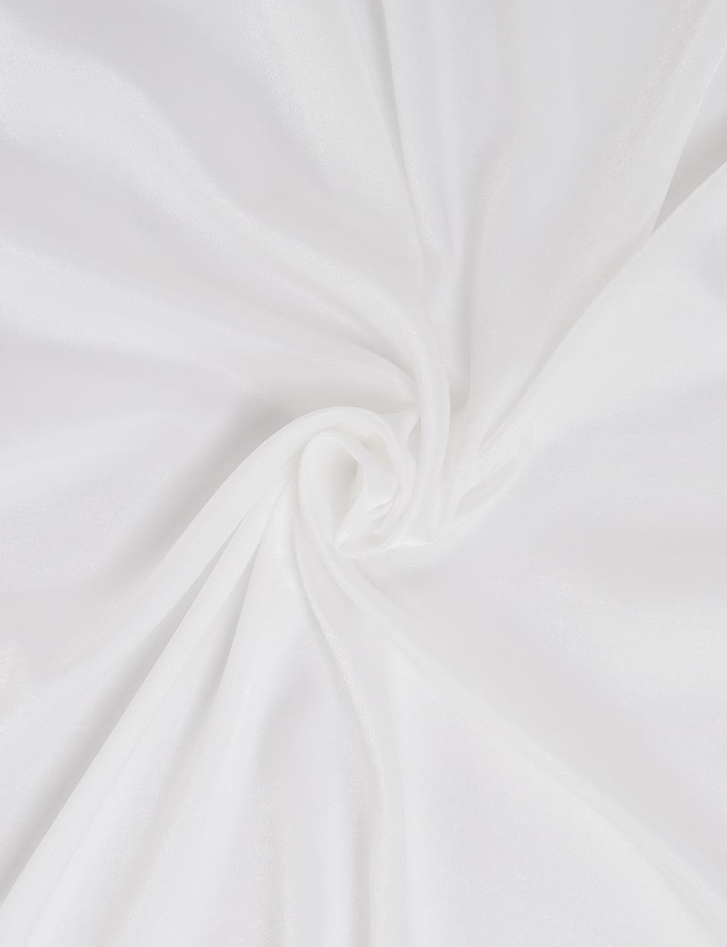 Jacquard Plain Scarf in Ecru