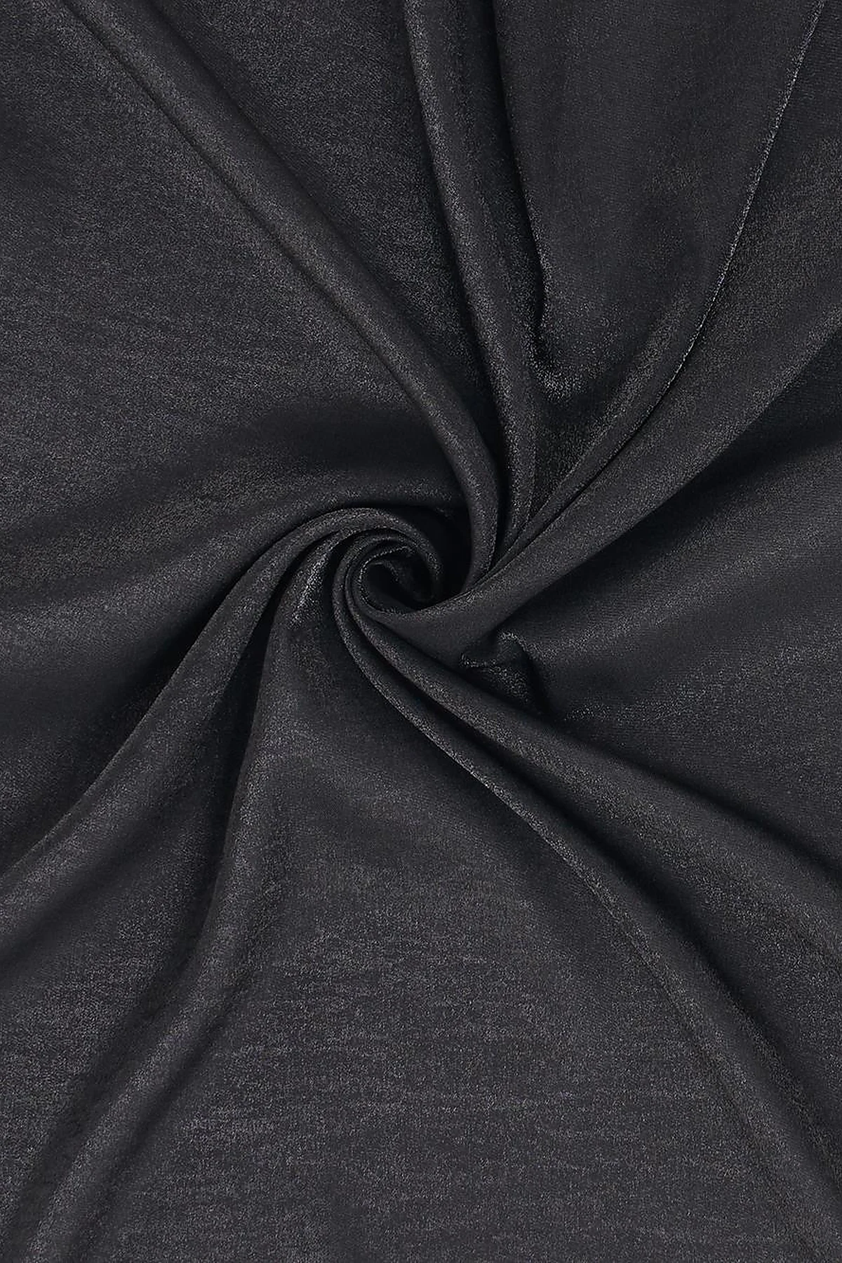 Jacquard Plain Scarf in Black