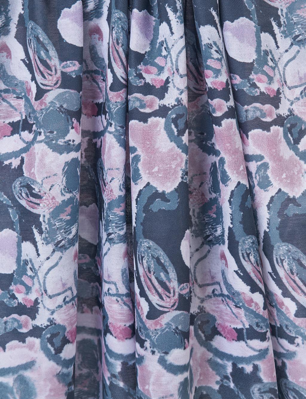 Batik Pattern Shawl in Rose Pink