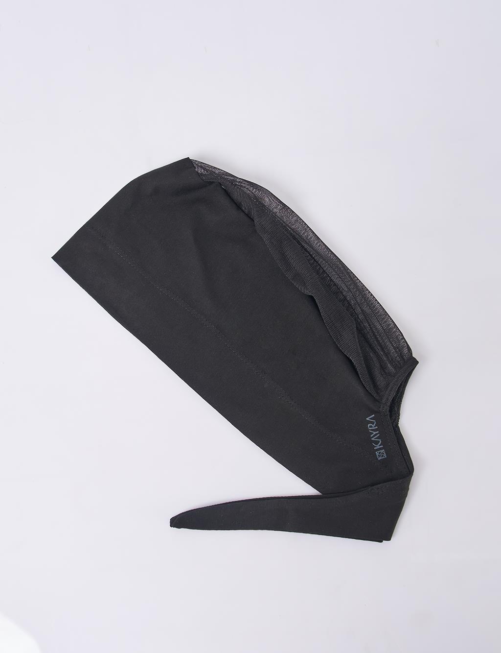 Tulle Detailed Bonnet in Black