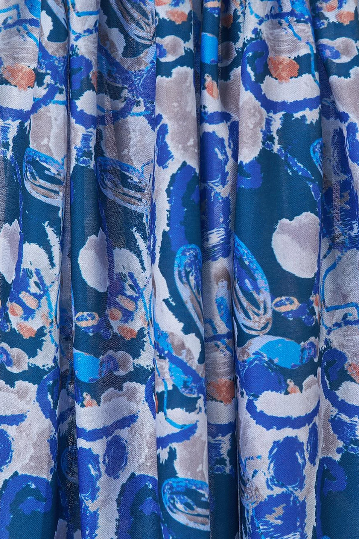 Batik Pattern Shawl in Indigo