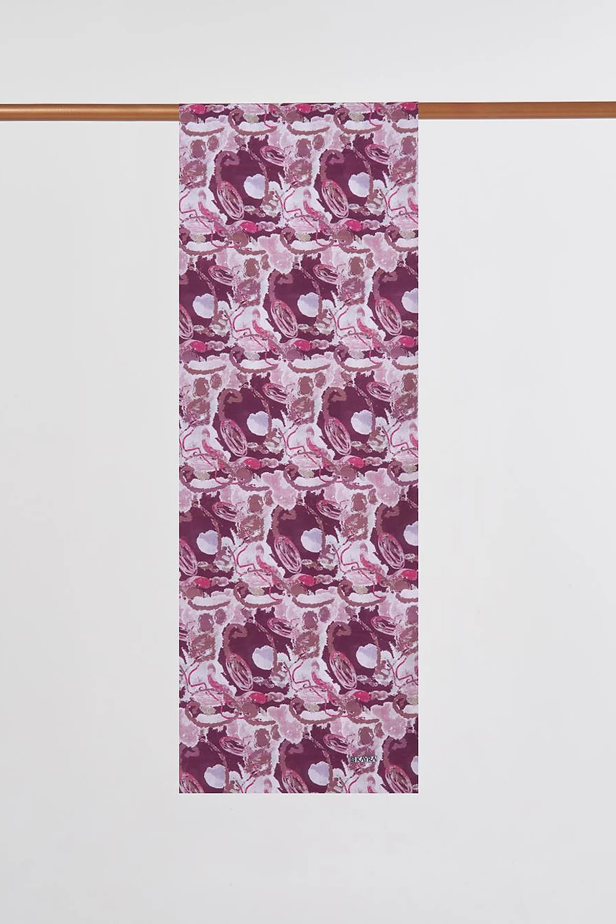 Batik Pattern Shawl in Damson