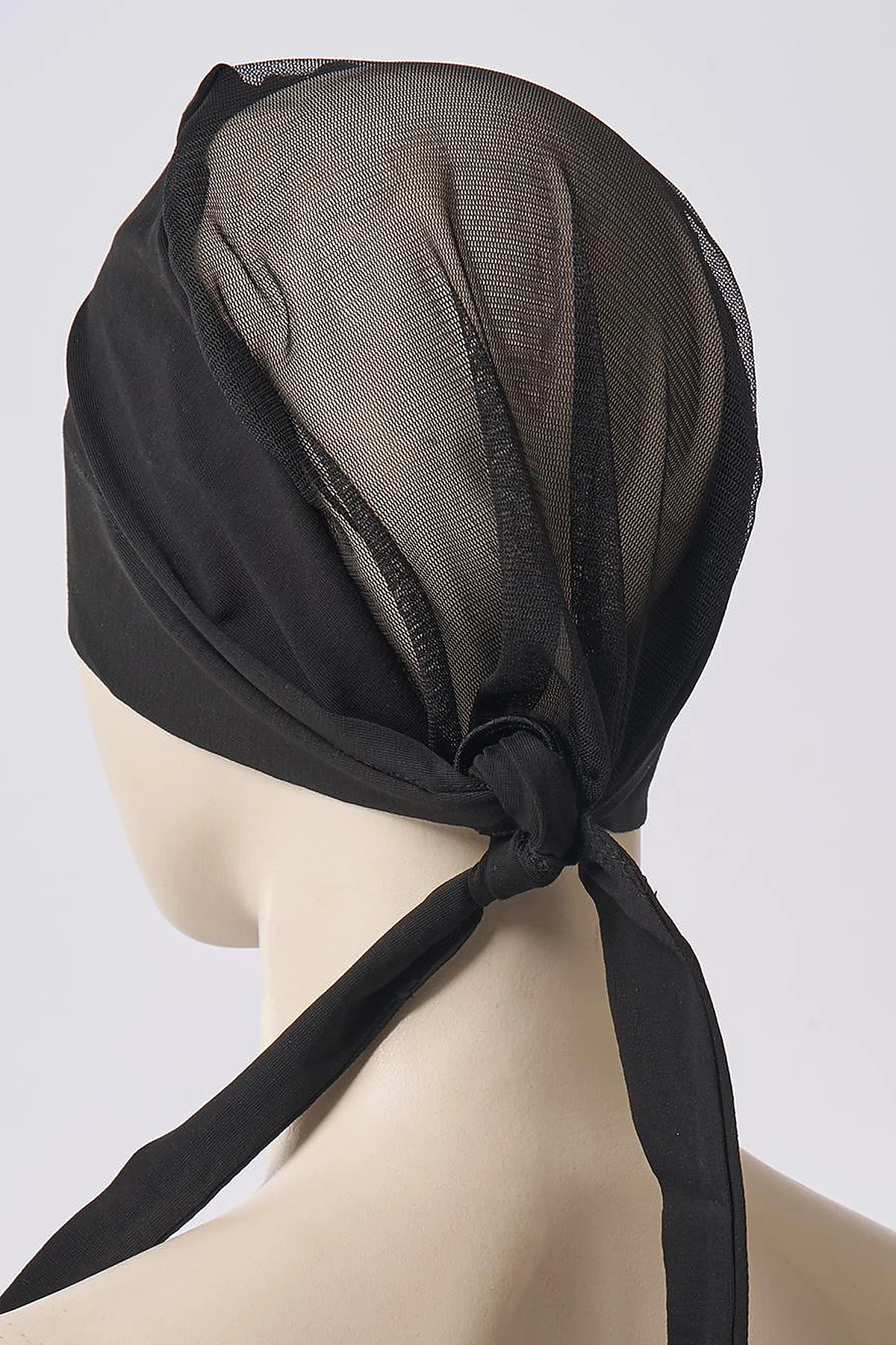 Tulle Detailed Bonnet in Black