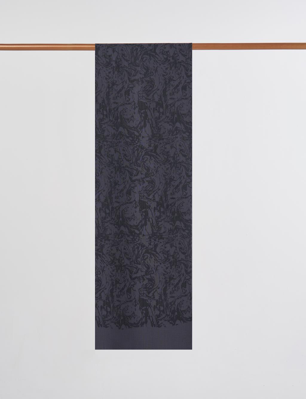 Brushed Flush Shawl in Black