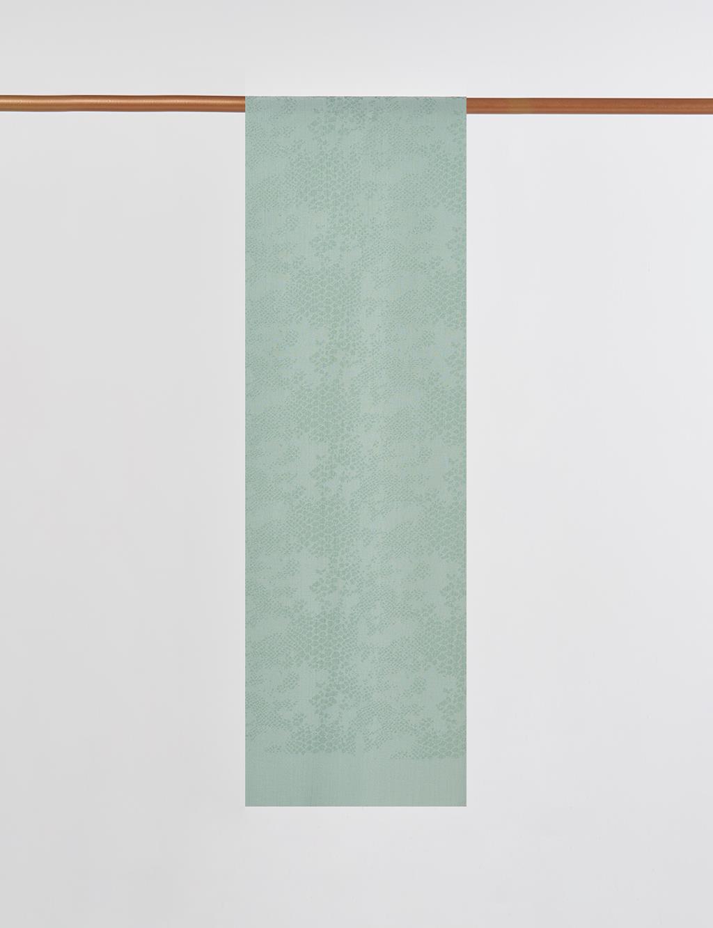 Abstract Flush Shawl in Mint