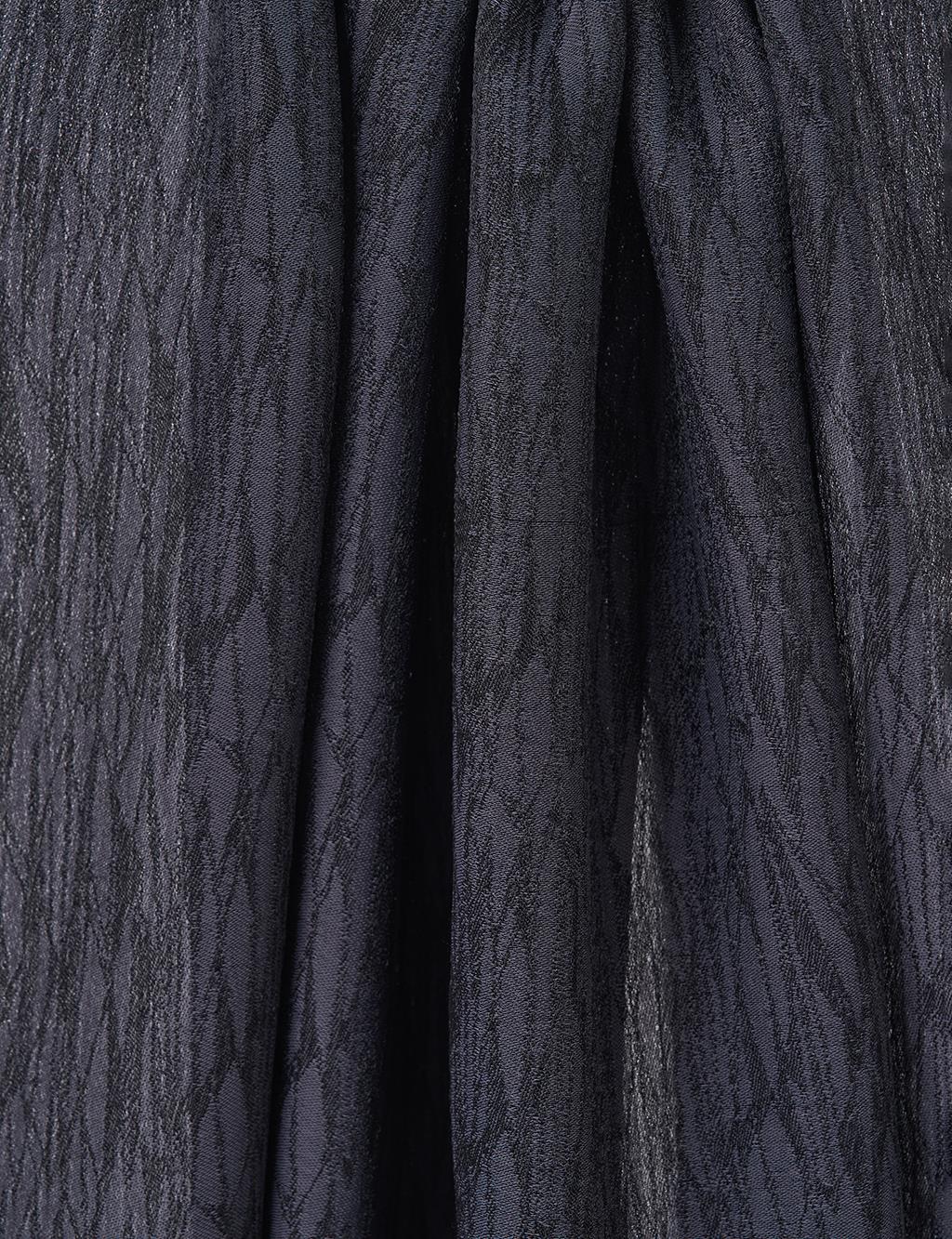 Patterned Floss Shawl in Black