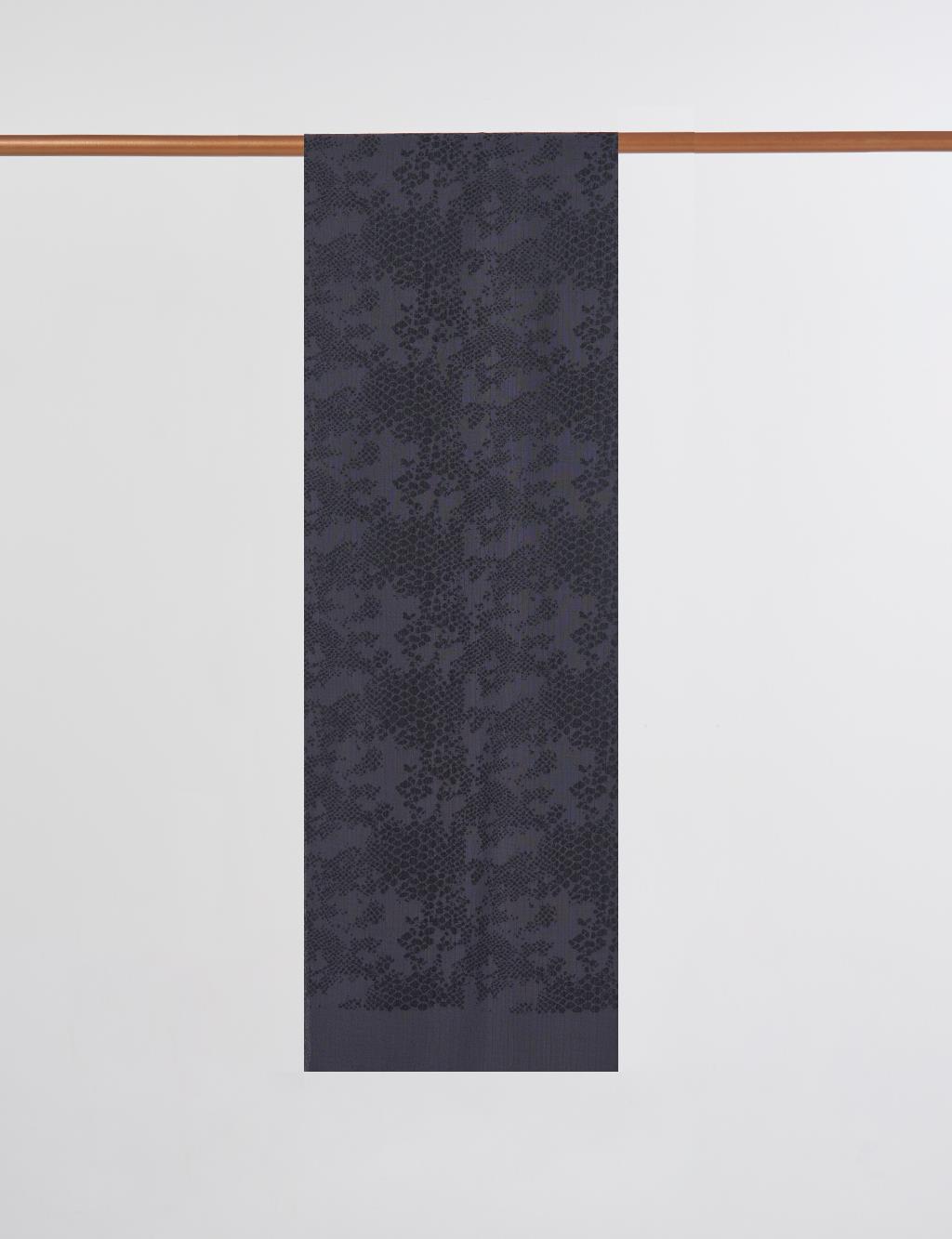 Abstract Flush Shawl in Black