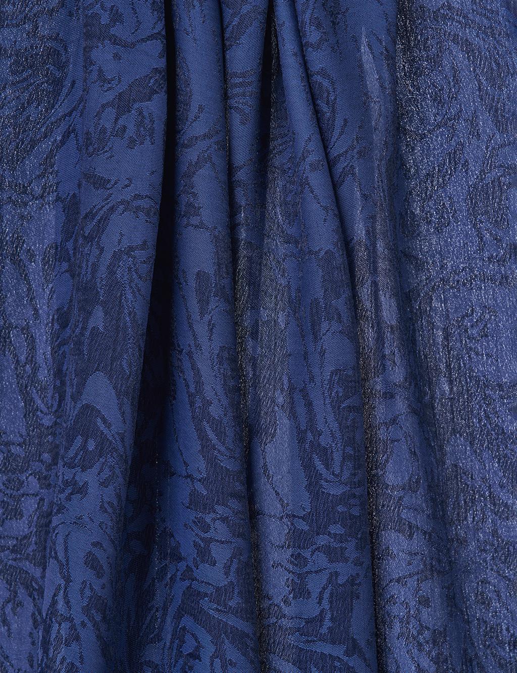 Brushed Flush Shawl in Navy Blue