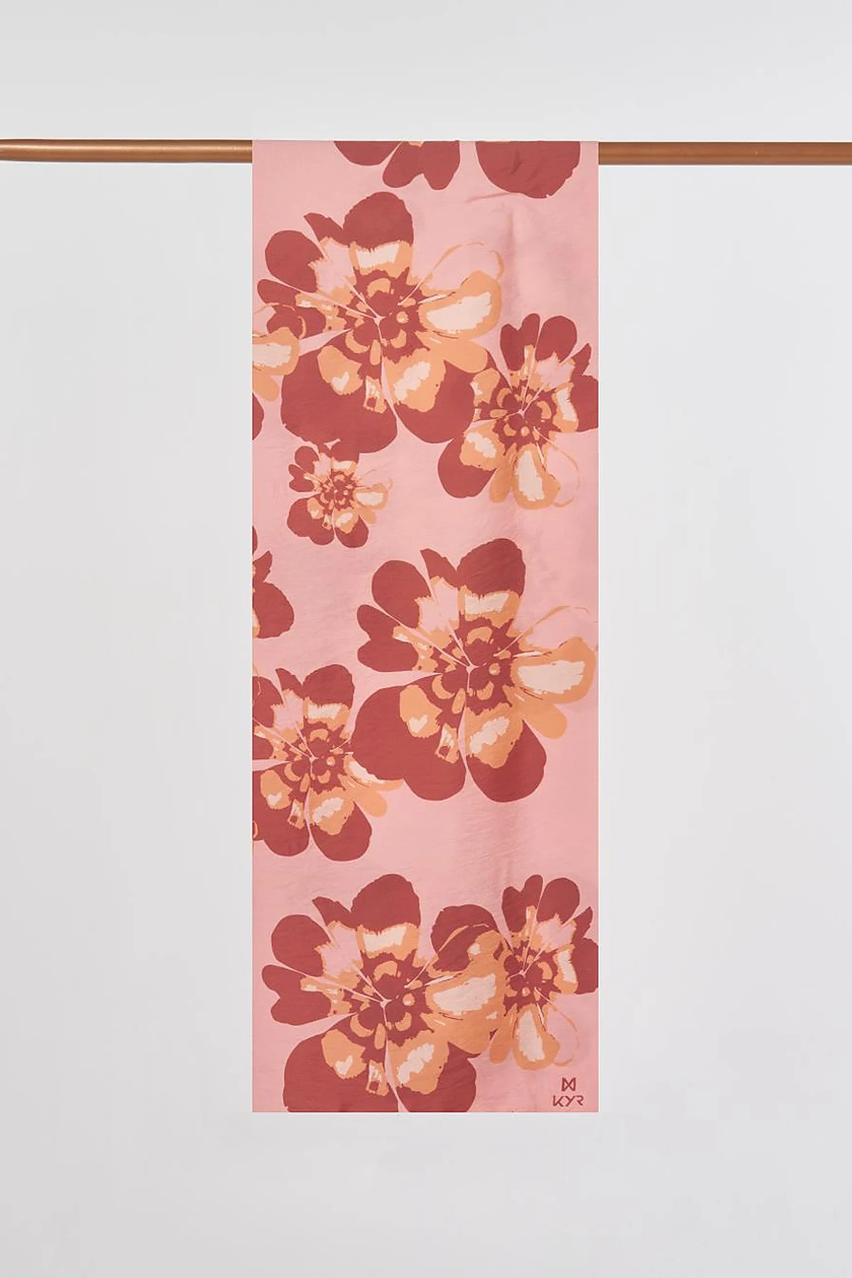 Multi-Floral Viscose Shawl in Pink