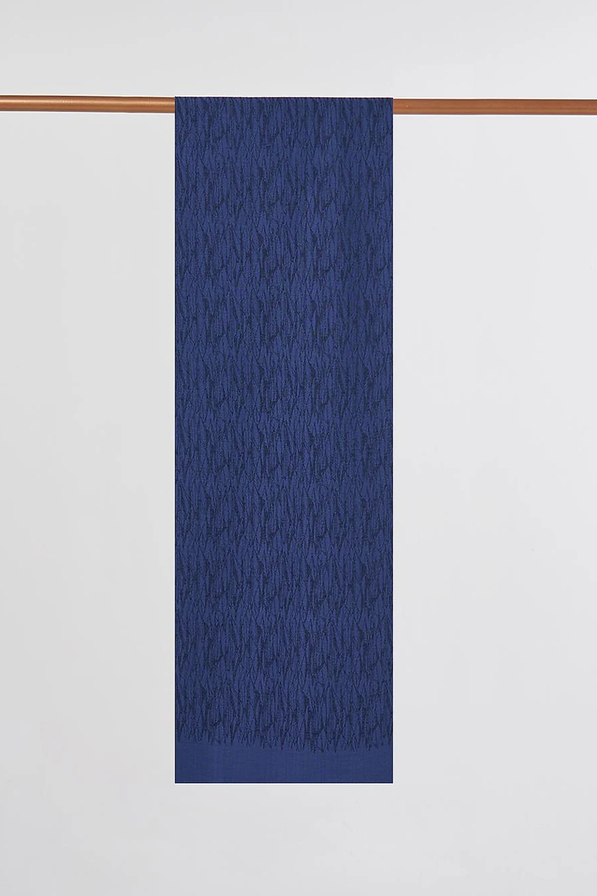 Patterned Floss Shawl in Navy Blue