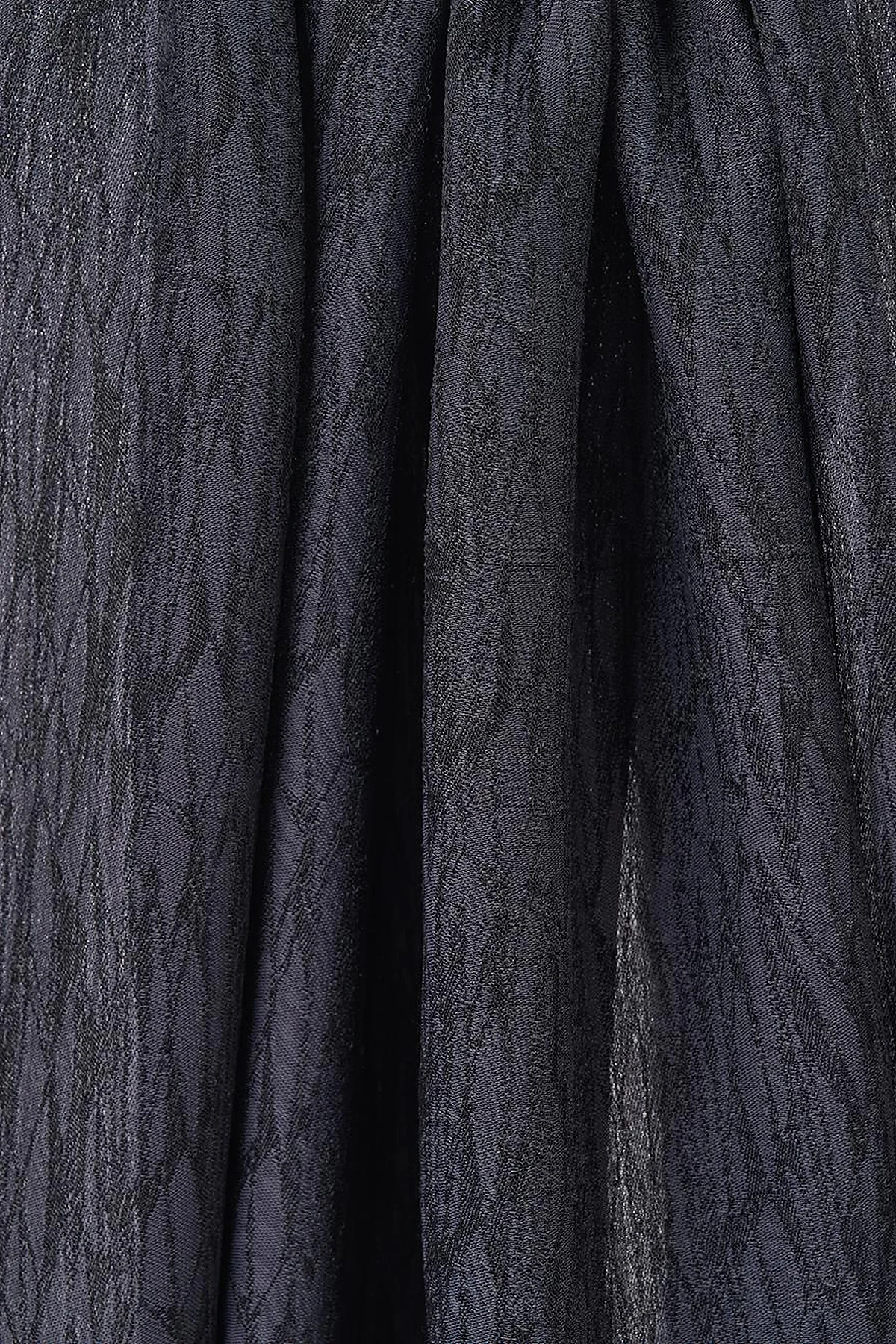 Patterned Floss Shawl in Black