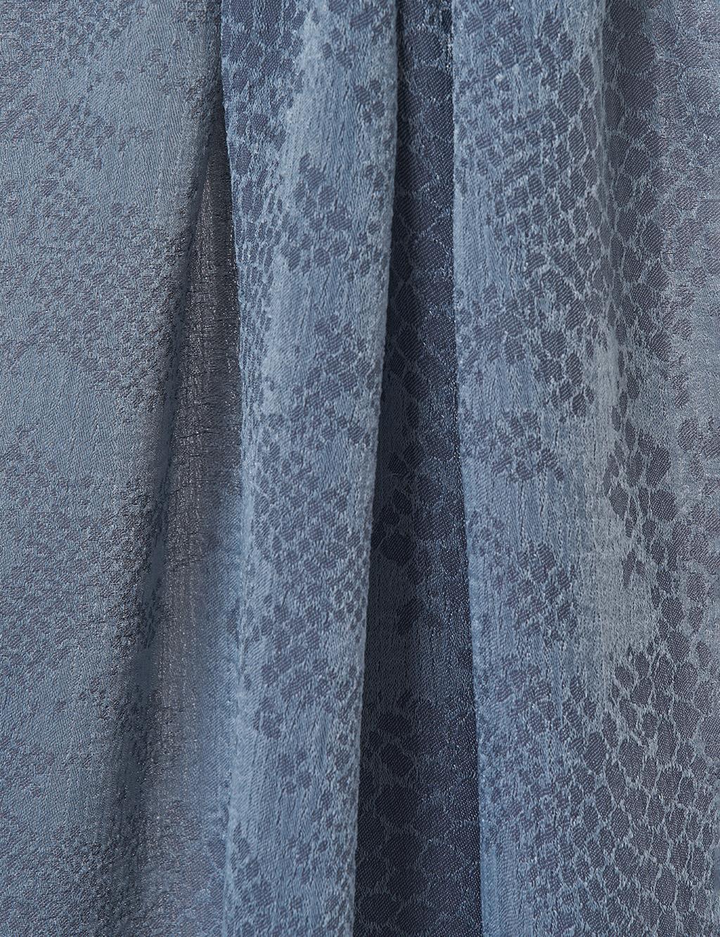 Abstract Flush Shawl in Gray