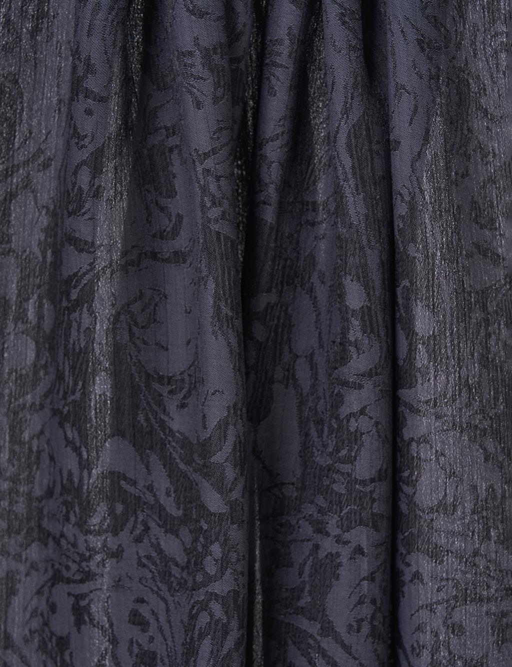 Brushed Flush Shawl in Black