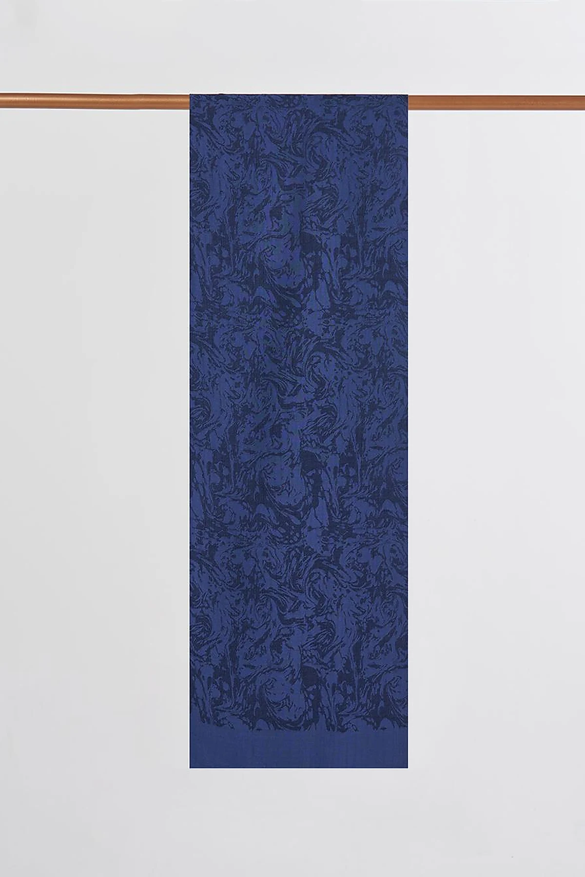 Brushed Flush Shawl in Navy Blue