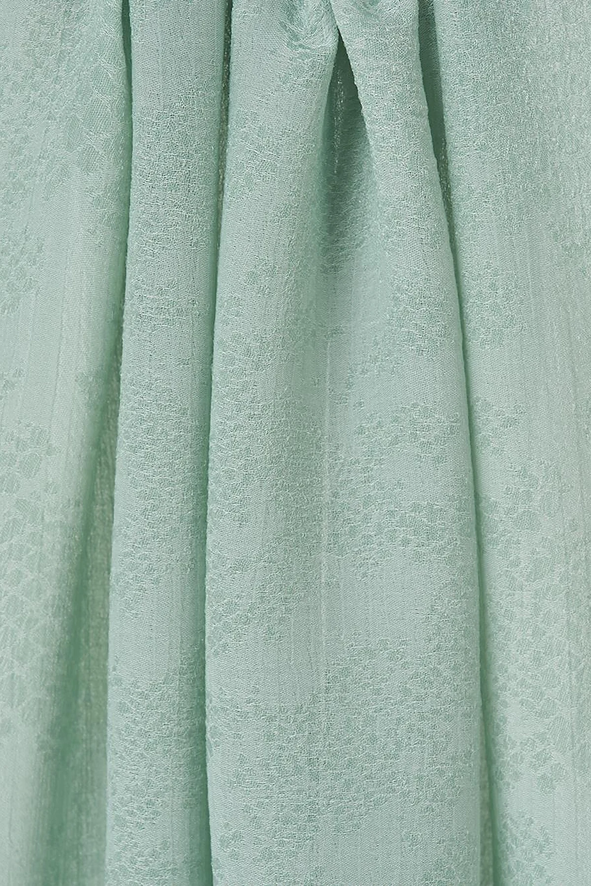 Abstract Flush Shawl in Mint