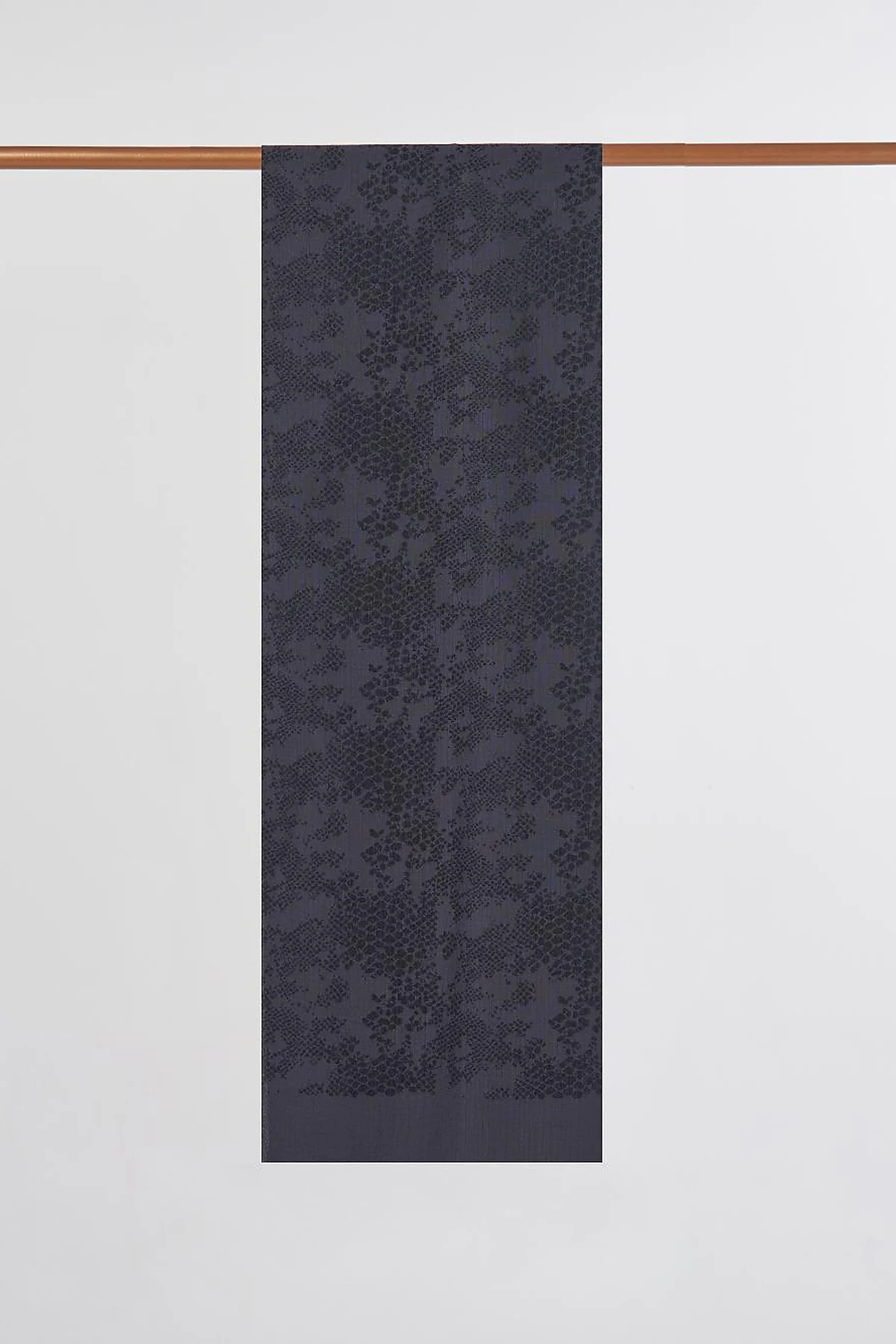Abstract Flush Shawl in Black