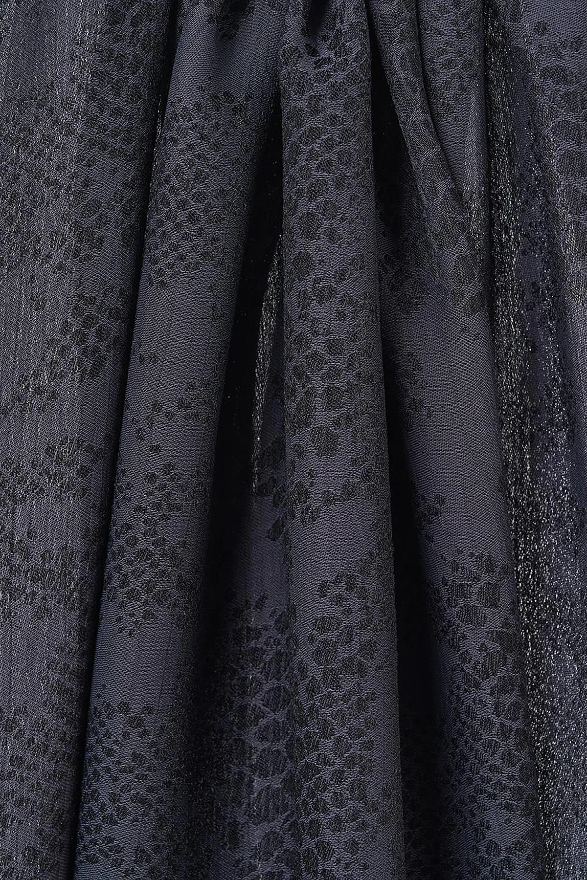 Abstract Flush Shawl in Black