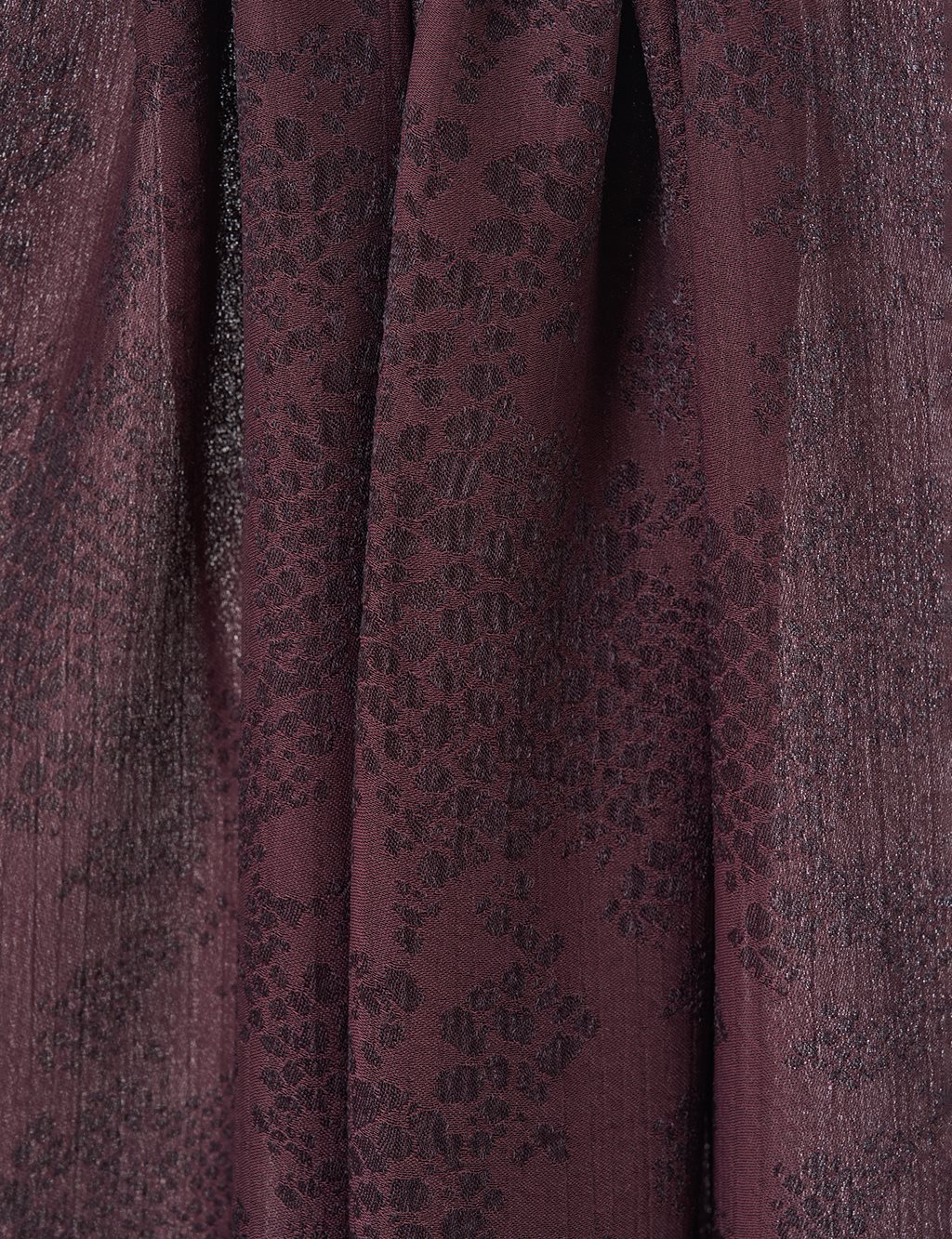 Abstract Flush Shawl in Bitter Coffee