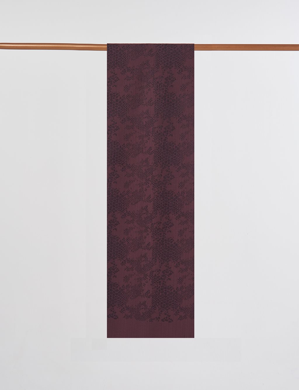 Abstract Flush Shawl in Bitter Coffee