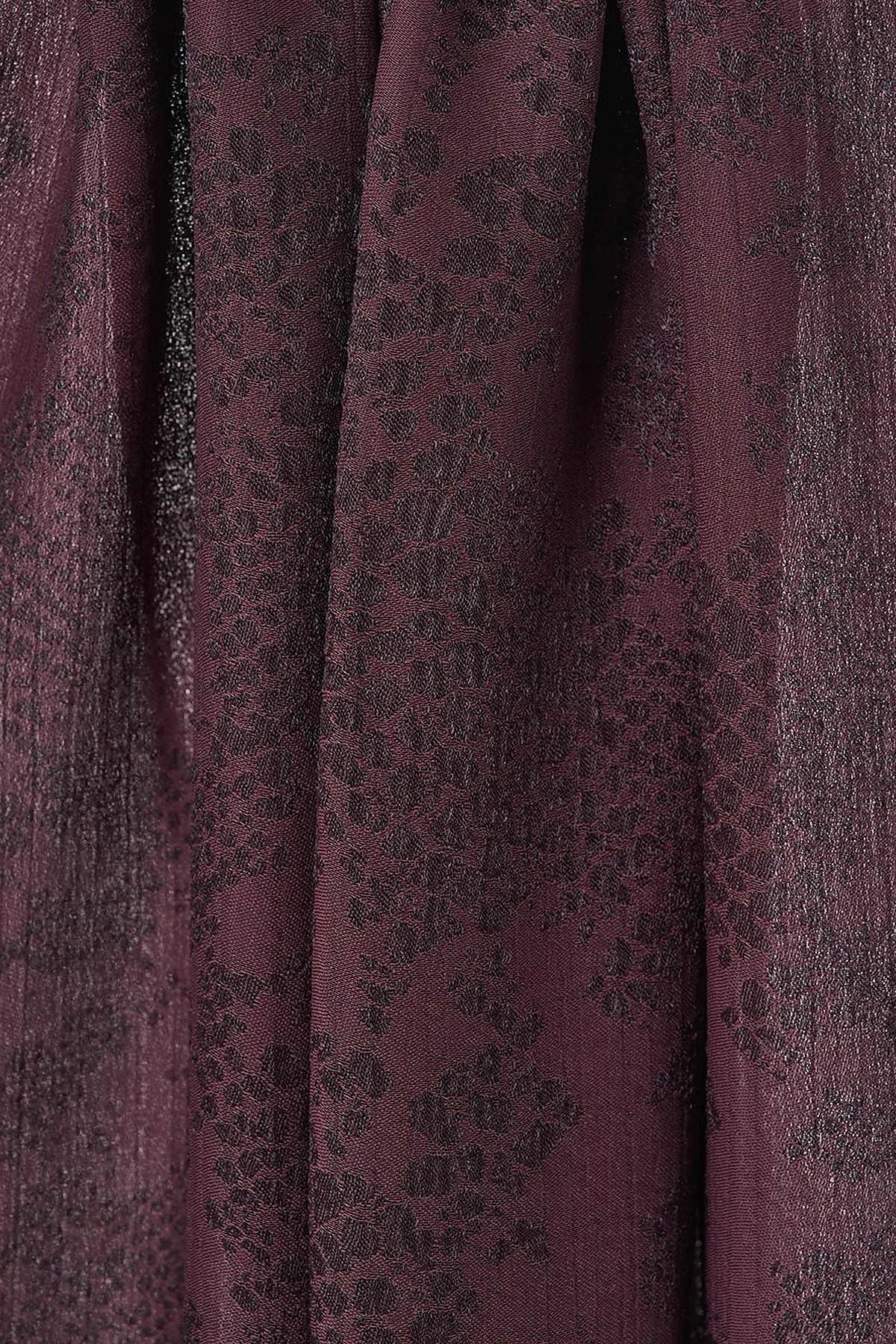 Abstract Flush Shawl in Bitter Coffee