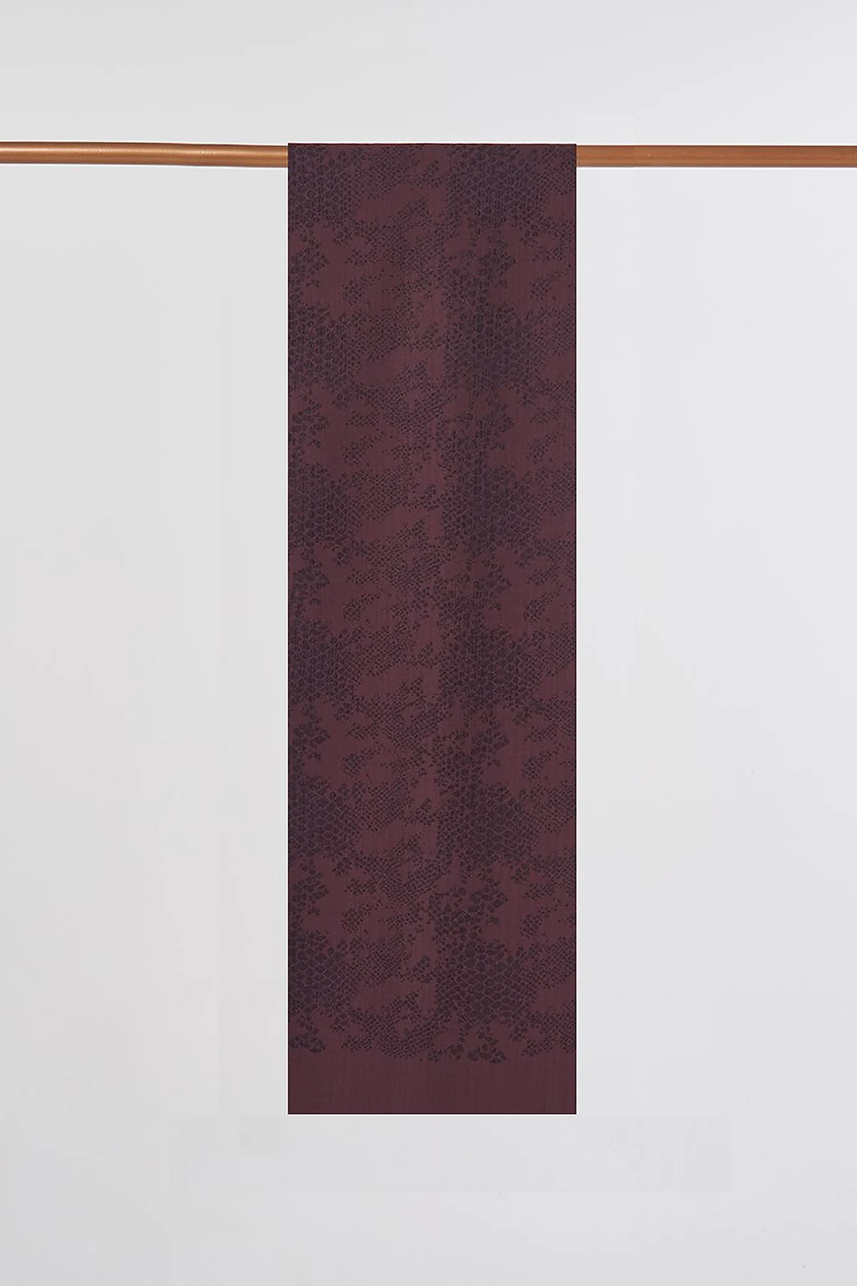 Abstract Flush Shawl in Bitter Coffee